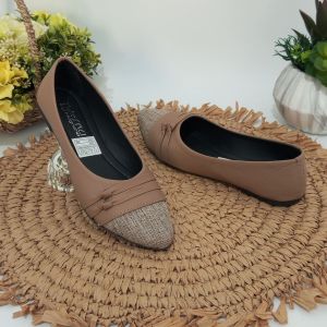 Sepatu Flatshoes Keja Kantoran Guru Wanita Cewek Remaja Dewasa Trendy Pita Kekinian Terbaru H12