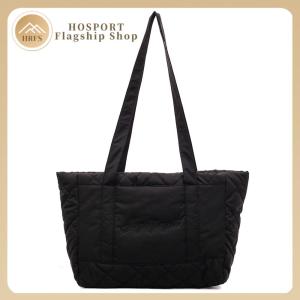 【HRFS】 Large Capacity Quilted Tote Bags Versatile Underarm Bag for Women Ladies Travel Work Shopping Daily