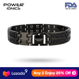 【FDA Registration】Power Ionics Mens black/blue/red carbon fiber 100% Pure Titanium Magnetic Therapy Bracelet Wristband improve blood circulation