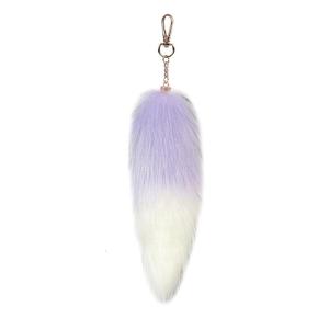 Furry Foxy Tail Key Chain Plush Car Key Hanging Ornament Decoration Decorative Handbag Bag Pendant Lovely Key Charm