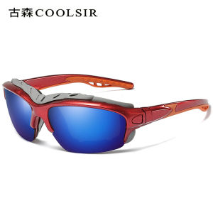 Fashionable high-end mens sunglasses with high-definition polarized lenses UV protection and suitable for sports can be customized with printing logo Female