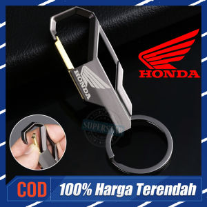 Honda Motor Gantungan Kunci Logam Remote Mobil Motor Logam Paduan Kreatif