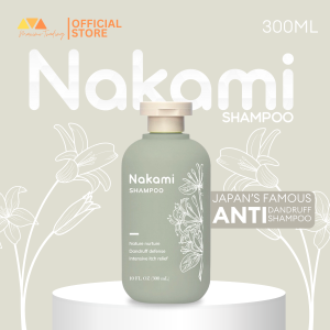 [ ANTI-DANDRUFF & ANTI-ITCH SHAMPOO ] NAKAMI Anti Dandruff Shampoo for Itchy Scalp & Flakes Relief Smoothening Anti-Frizz Hydrating Moisturizing Shampoo Strengthens Hair Roots Nourishing Hair Care Long Lasting Fragrance Best Shampoo for All Hair Types