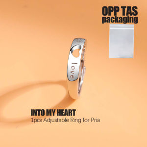 iTM Cincin pasangan GIVE YOU MY BRIGHT LOVE A Pair of Precepts of forever and concentric Rings