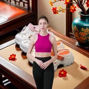 [Free Shipping] Fashionable Platform-Soled Clogs For Women Thick-Soled Height-Increasing Non-Slip Cute Beach Sandals High-Heeled Suitable For Outdoor Wear In Summer