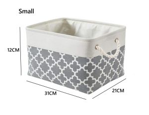 NINEONE Sturdy Cabinet Storage Basket Closet Shelf Organizer for Baby Stuff Clothes Toys Linen Storage Boxes