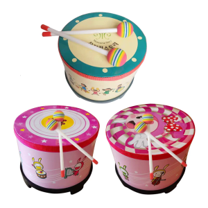 Kids Ground Drum Percussion Instrument Floor Drum With Mallets Orff Tambourine Child Educational Toy Rhythm Drum