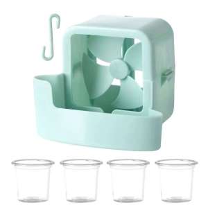 BECORATE 1pc Home Wall-Mounted Electric Fan with Ice Tray for Rapid Summer Cooling