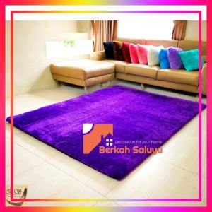 Sarung / cover Karpet Bulu Rasfur Polos 200x120cm Kasur Lantai /karpet bulu tebal LP
