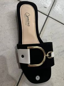 𝐌𝐚𝐬𝐡𝐢𝐞𝐅𝐨𝐨𝐭𝐰𝐞𝐚𝐫 S27 AsisCoZy Marikina-Made Women’s Rhinestone Buckle Flat Sandals – Soft Suede Slip-On Slides