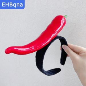 [COD] EHBqna SPORTS ที่คาดผมผักผลไม้ตลกๆที่คาดผมทรงขนมปังกล้วยที่คาดผมพริกไทยสำหรับวันฮาโลวีนวันเกิด