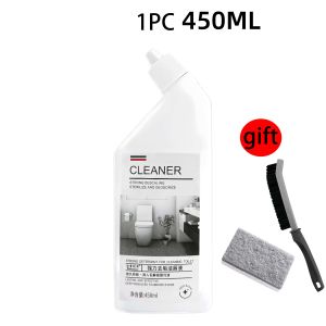 450ML Powerful Toilet Cleaner Descaling and Deodorizing Toilet Cleaner - Includes Cleaning Sponge and Brush