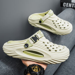 Mens Summer 2025 Anti-Slip Deodorant Sports Breathable Slippers Outdoor Wearable Clog Shoes Casual Flat Footwear EVA Material