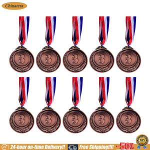 [Chinatera Brand Store]10Pcs Metal Award Medals 2 Inch for Cheerleading Events and Competitions - Perfect for Classrooms and Office Games