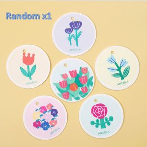 Eco-Friendly Biodegradable Plant Fiber Dishwashing Sponge with Floral Design