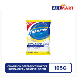 Champion Detergent Powder Supra Clean Original Scent 105g - AllMart Online Grocery