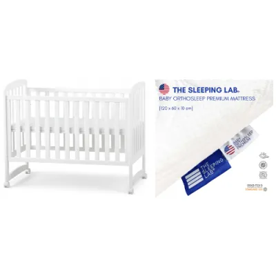 Palette Box Dreamer Plus 10-in-1 Convertible Baby Cot + TSL Premium Mattress - 2 Colors (Bundle Pack)