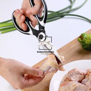Dapur Serbaguna Keluli Tahan Karat Gunting Tulang Ayam Anti Karat Alat Dapur Pemotong Daging