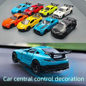 BEIBEI Swing Moving Drift Rotating Car Racing Car Metal Diecast Sports Car Model Creative Turning Dashboard Decoration Center Console