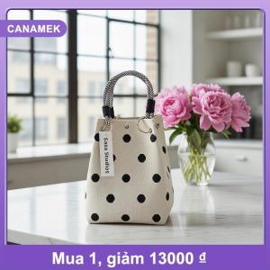 【CANAMEK】 Tái sử dụng 2026 dệt kim túi xách với 3D từ Snap cho On-The-Go lối sống