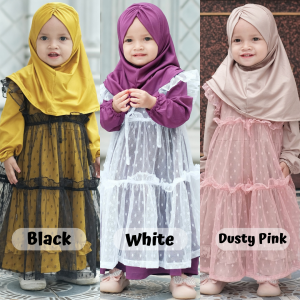 Arumi Outer By Little Gwen - Little Bee Boutique - Outer Anak Perempuan - Outer Anak Tille - Outer Anak Terbaru - Outer Anak Cantik - Setelan Anak 1-6th - Set Anak Muslim - Baju Muslim Anak Terbaru - Set Muslim Anak - Set Anak Terbaru
