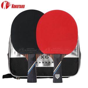 ESS KOKUTAKU 6-star Table Tennis Racket 2 Sets of Table Tennis Rackets for Beginners TT Racket for Competition and Training