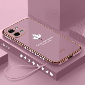 Case Maple VIVO Y28 4G Softcase Elektro Plating Bonus Tali Strap