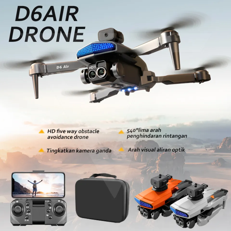 Metalica Smart Drone D6 Pro 4k HD Dual Camera Shoot Original