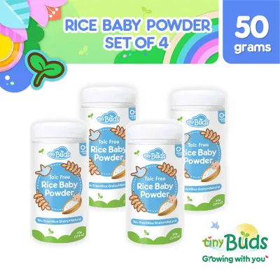 Tiny Buds Rice Baby Powder 50g Set of 4
