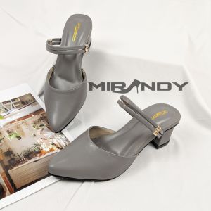 Mirandy Ryvio : Sepatu Wanita Sepatu Bapau Mules Wanita Hak 5cm