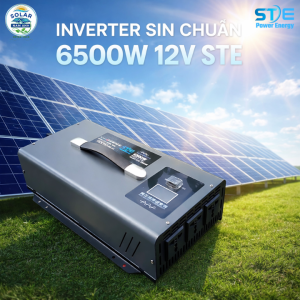 Bộ chuyển đổi điện STE 6500W 12VDC lên 220V-Sóng Sin Chuẩn Tinh Khiết