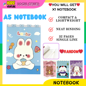 (READY STOCK) Sanrio A5 Single Line Notebook Kid Children Present Gift Cute Stationery可爱单线页三丽鸥笔记本 buku nota alat tulis