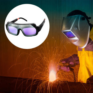 【UEB】Auto Dimming Argon Arc Welding Goggles Solar Powered Eye Safety Gear for Professional and DIY Welding Tasks