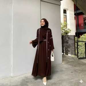 Safwa Abaya Terbaru Lebaran 2026 - Dress Muslimah Long Dress Ukuran S/M/L/XL/XXL/XXXL
