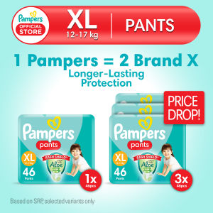 Pampers Baby Dry Pants Diapers with Rash Shield XL 46s