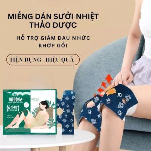Miếng Dán Sưởi Nhiệt Thảo Dược Khớp Gối Dán Nóng Thư Giãn Giữ Ấm Giảm Khó Chịu (1 Cặp)