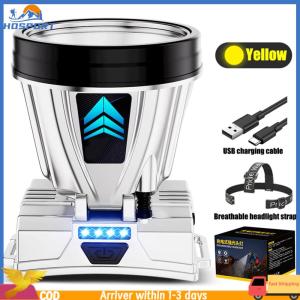 【Hospor】Led Rechargeable Head Lights Super Bright Head Lamp IP65 Waterproof Headlight for Outdoor Running Fishing Hiking Camping