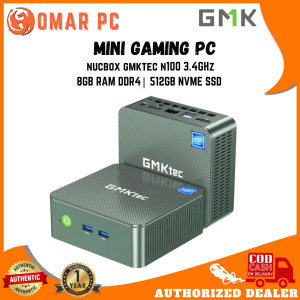 (Brand New) GMK Intel G3 N100 3.4 GHz 8GB RAM DDR4 512GB NVME SSD WiFi 6 BT5.2 Win11 PRO 2.5G Network Dual HD Display Office Computer Mini Gaming PC