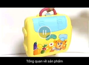 Bộ đồ chơi nhà bếp dụng cụ nấu ăn cho bé phát triển kỹ năng vali bếp 2in1 sáng tạo thông minh (có sẵn)