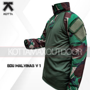 BAJU KAOS BDU SHIRT TACTICAL COMBAT  LORENG TNI MALVINAS ARMY LENGAN PANJANG TERBARU