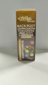 Organic Maca Root Liquid Drops with Ashwagandha Fenugreek Beet Root and L-Arginin Multivitamin for Women and Men - Adapto Drive Supplement