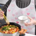 BESTIT 10Pcs/Bag Heart Printed Disposable Aprons Anti-fouling Oil-proof Cooking Apron Portable Non Woven Bib Restaurant Home Supplies. 