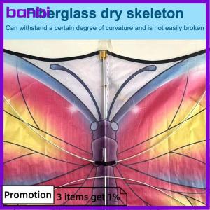 banbi ว่าวผีเสื้อหลากสี1.4เมตรของเล่นสำหรับเด็กว่าวปลาบินว่าวลมแบบมืออาชีพของเล่นกีฬา-ว่าวอากาศสนุกสนาน