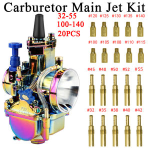 Carburetor Main Jet Kit with Slow/Pilot Jet Set Replacement Fir For NSR KSR PWK PWM Keihin OKO CVK