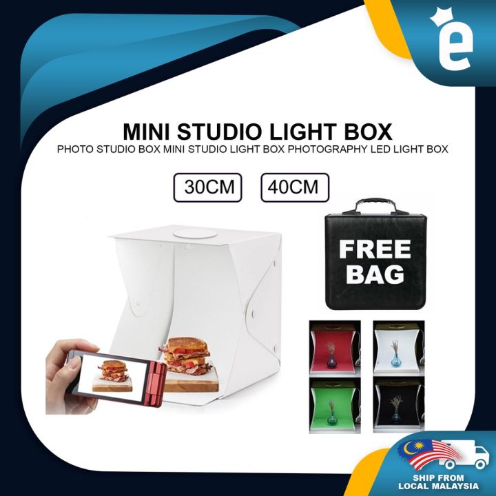 30cm & 40cm 4GL Button Version Photo Studio Box Mini Studio Light Box Photography LED Light Box