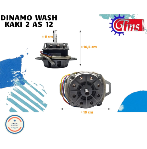 DINAMO WASH MESIN CUCI KAKI 2 AS 12 180 WAT GULUNGAN TEMBAGA HIGH QUALITY TINS NO.29