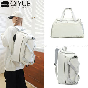 Multi-Function Travel Duffel Bag -Waterproof Gym & Carry-On Backpack with Trolley Sleeve Can be carried on one shoulder on both shoulders or carried by hand