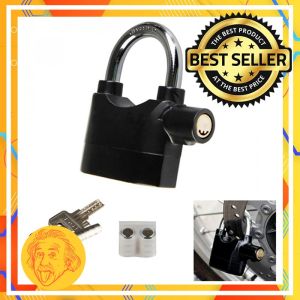 Gembok Alarm Motor Suara Anti Maling Free Baterai Pengunci Lock Sirine Pengaman Pelindung Ban Sepeda Motor Pintu by Einstein-Store