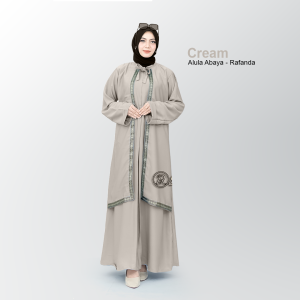 Abaya Lebaran Mewah Elegan Wanita Syari Dress Muslim Premium - Alula Rafanda