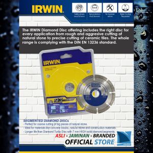 Pisau Potong Untuk Batu Alam Keramik Marmer dan Granite KERING - SEGMENTED Diamond Disc IRWIN